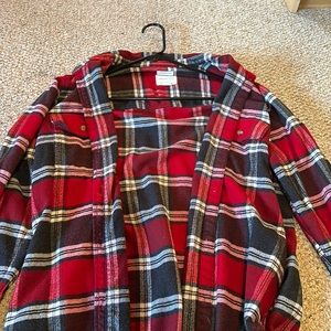 Super Soft American eagle red and black flannel